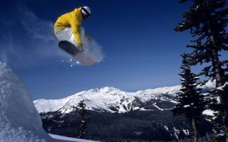 snowboarding