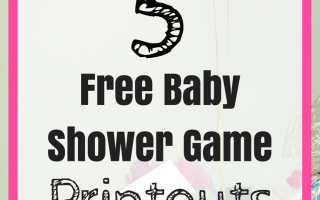 free printable baby shower games