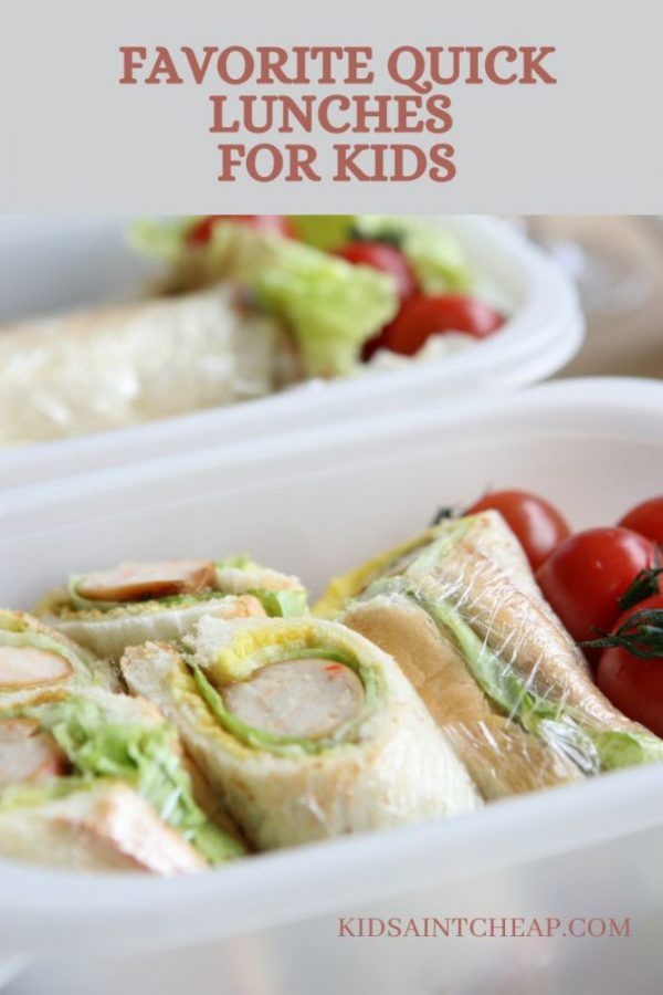 Quick Lunches for Kids