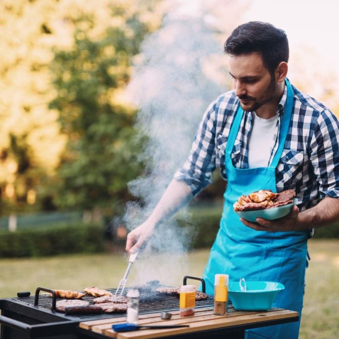 cooking outdoors