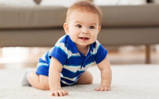 babyhood, childhood and people concept - sweet little asian baby boy