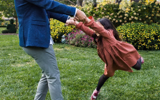 Parent and child in a moment of discipline