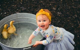 smiling baby girl