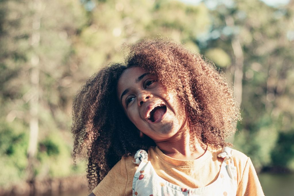 happy looking child