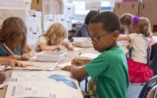 A classroom scene representing common parental missteps as kids begin school.