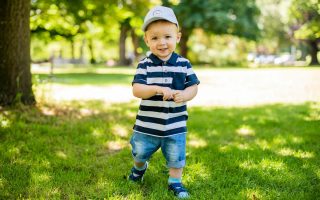 smiling baby boy