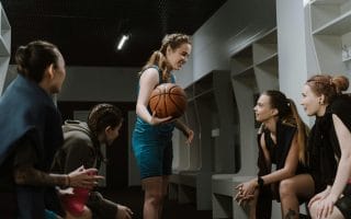 Girl locker room