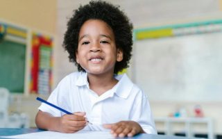 Boy In School