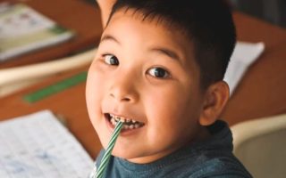 Boy In School