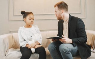 Girl And Therapist