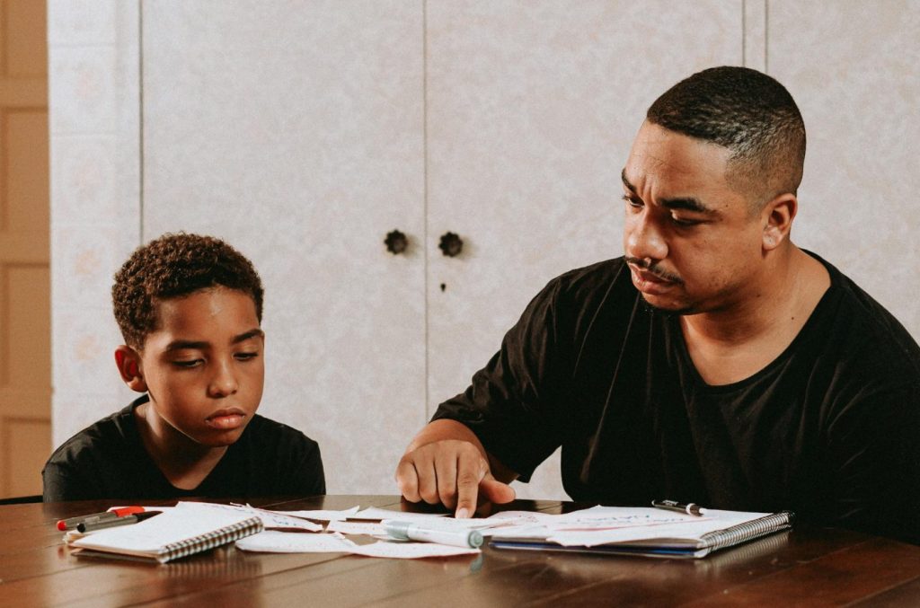 Father Helping Son