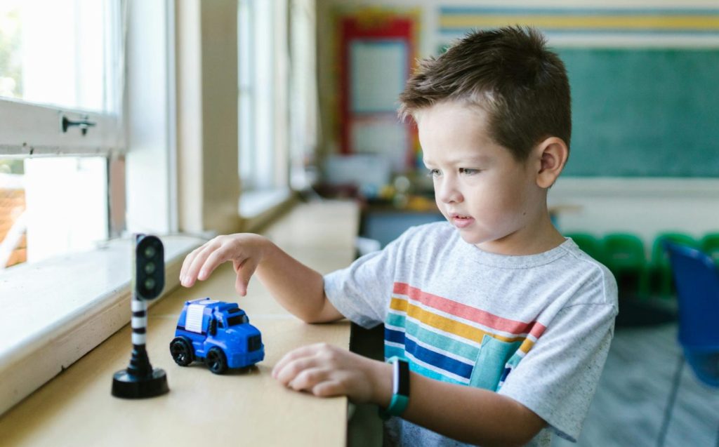 Boy In School