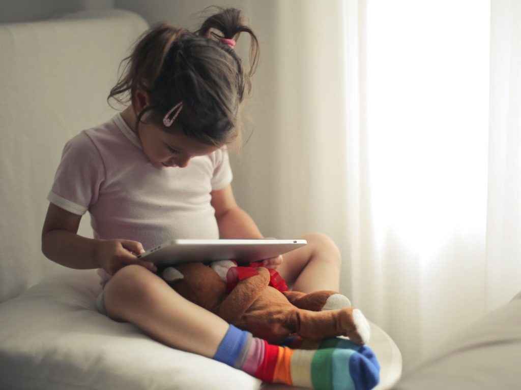 Child Using Tablet