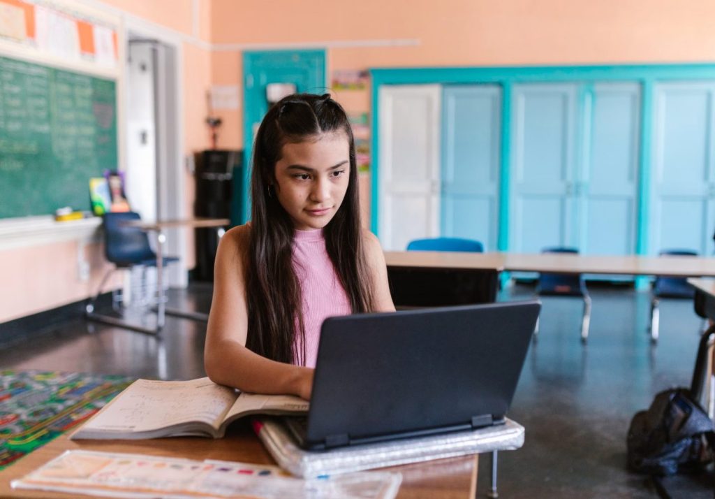 Girl In School