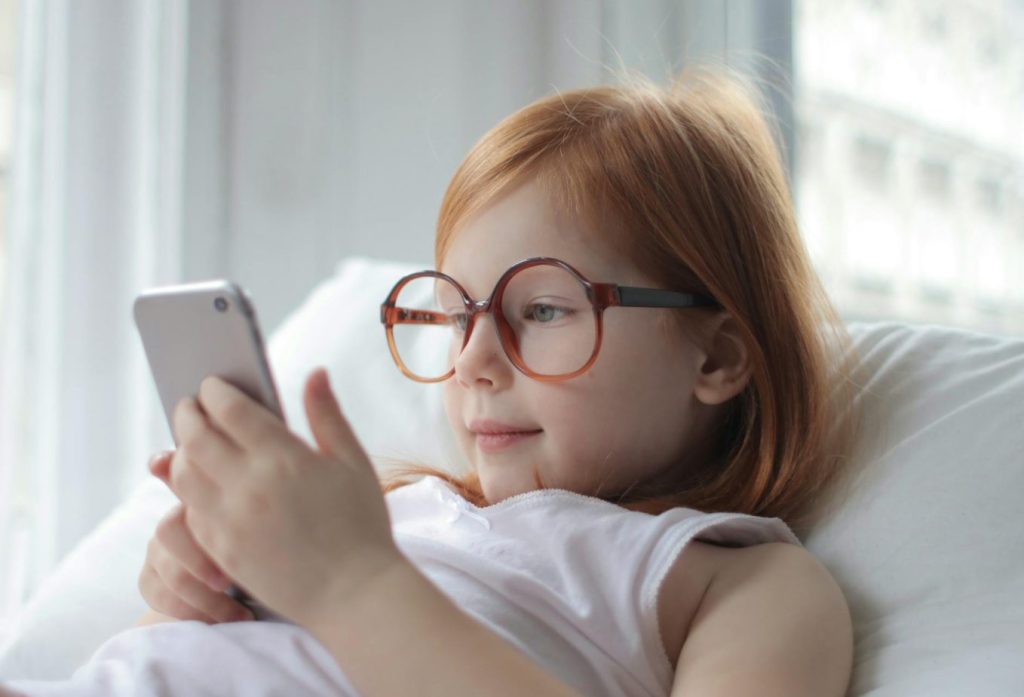 Girl On Smartphone