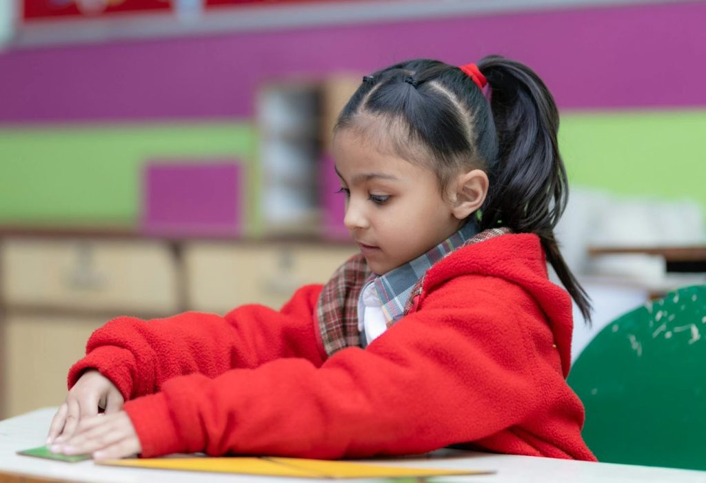 Young Girl In School