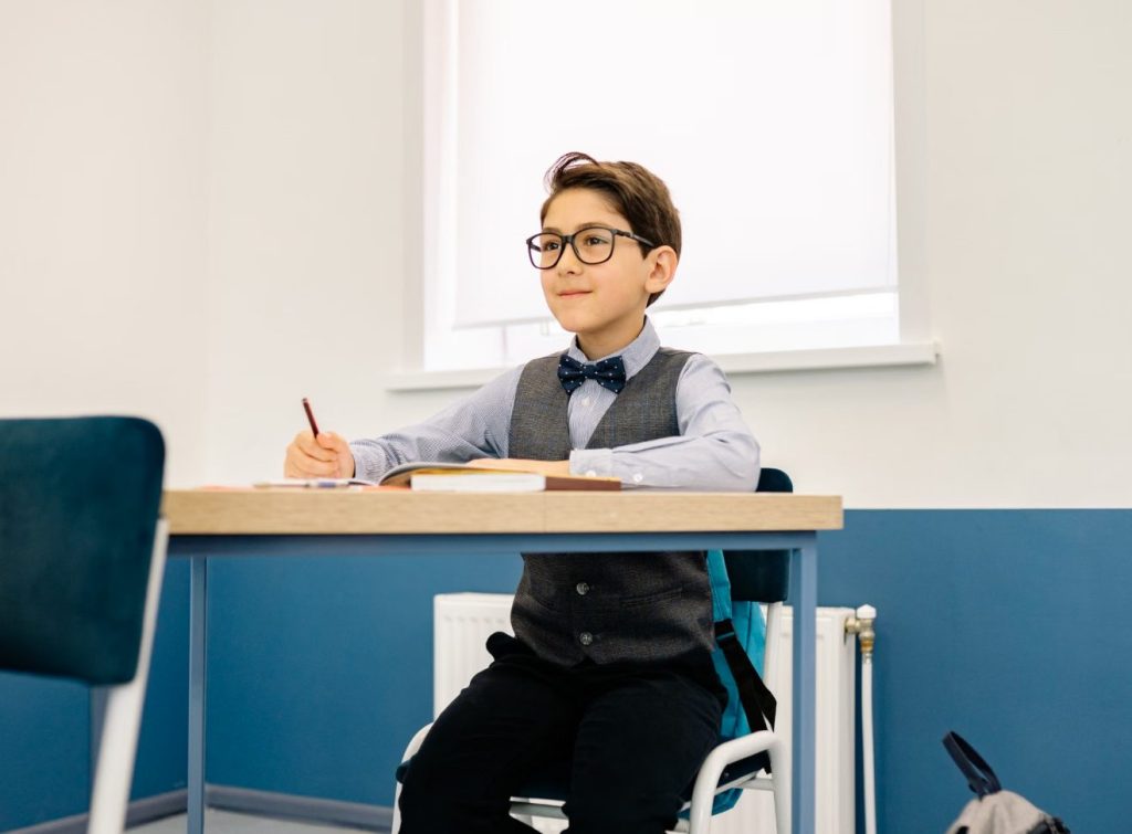 Boy In School
