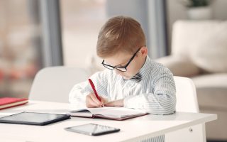 Boy In School