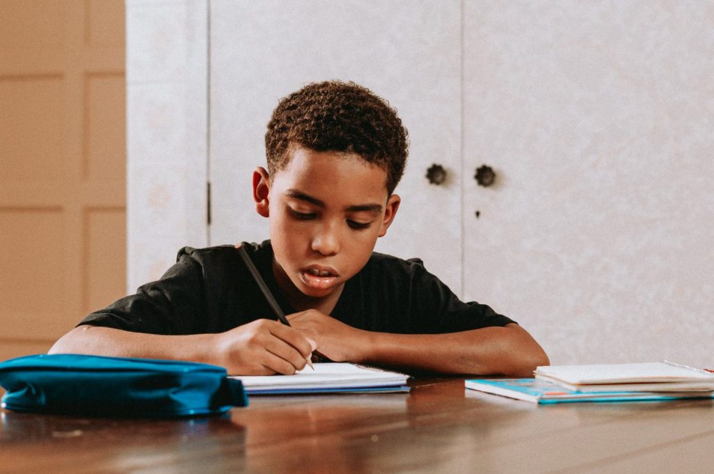Boy In School