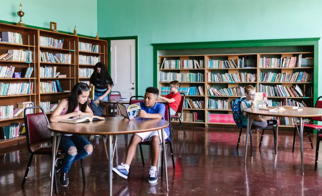 Kids At Library