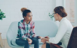 Student With Therapist