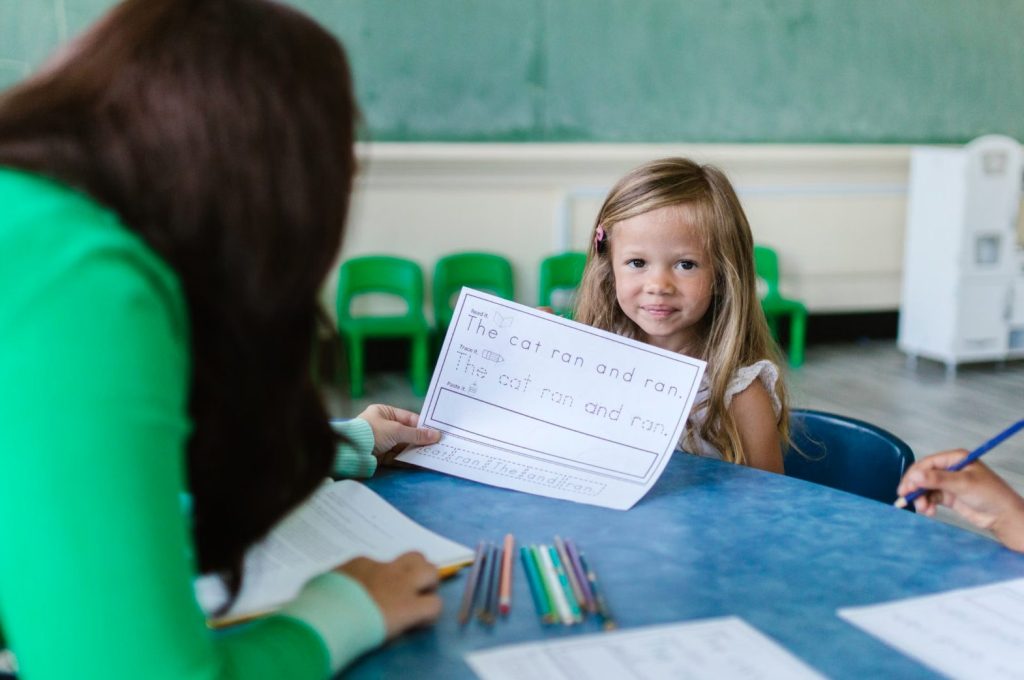 Young Girl In School