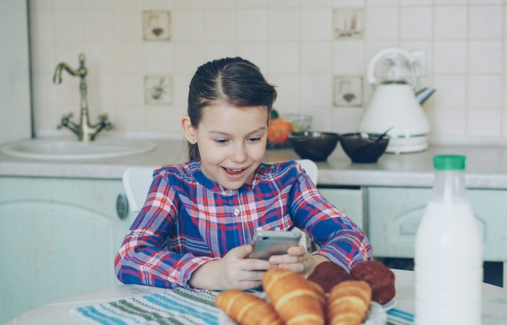Young Girl With Smartphone