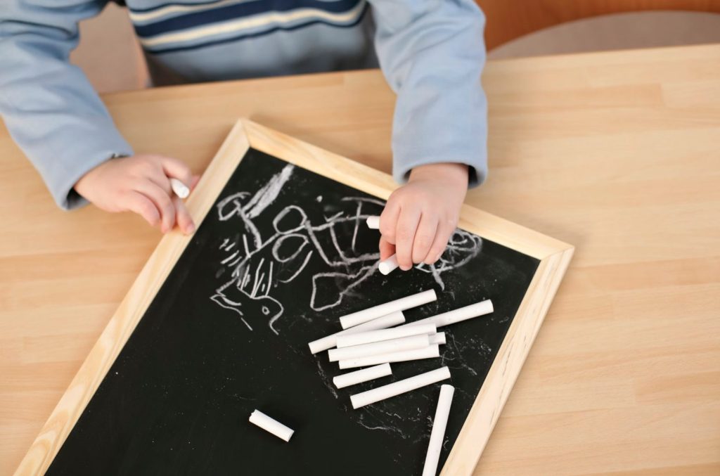 Child Using Chalk