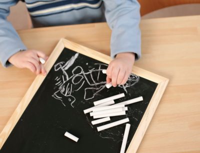 Child Using Chalk