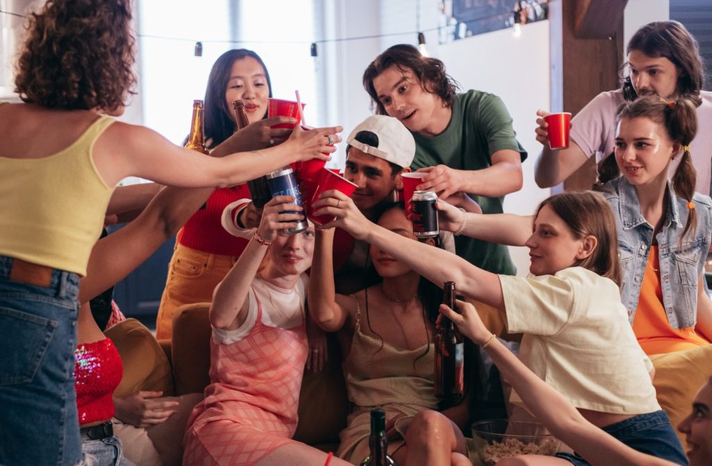 College Students Partying