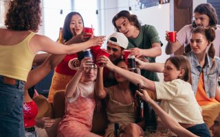 College Students Partying