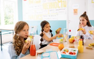Girls Eating Lunch