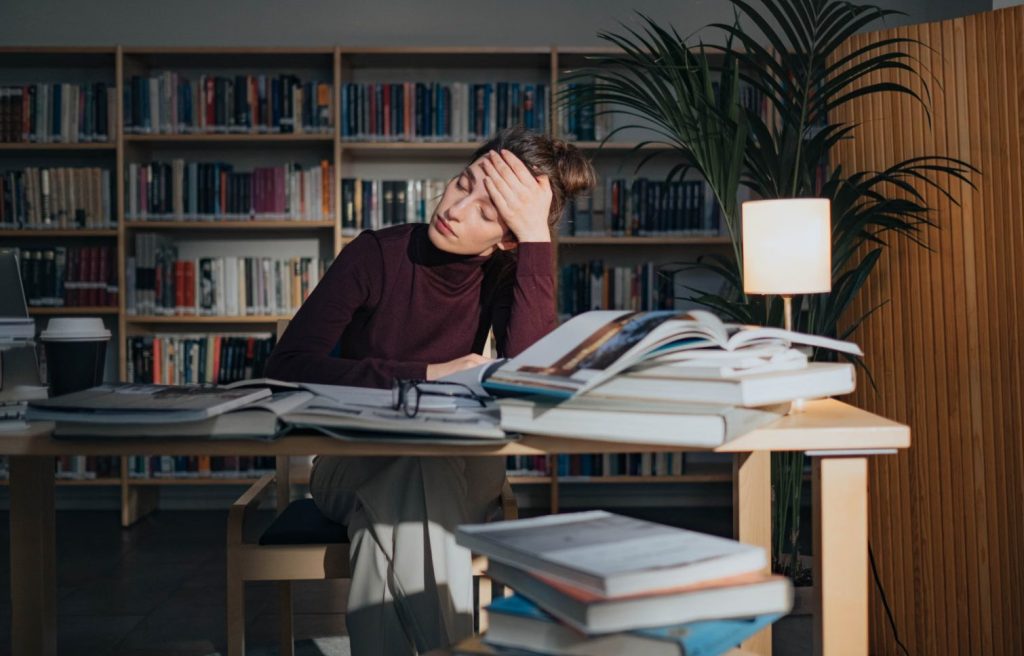 Stressed College Student