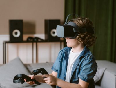 Young Boy Using VR