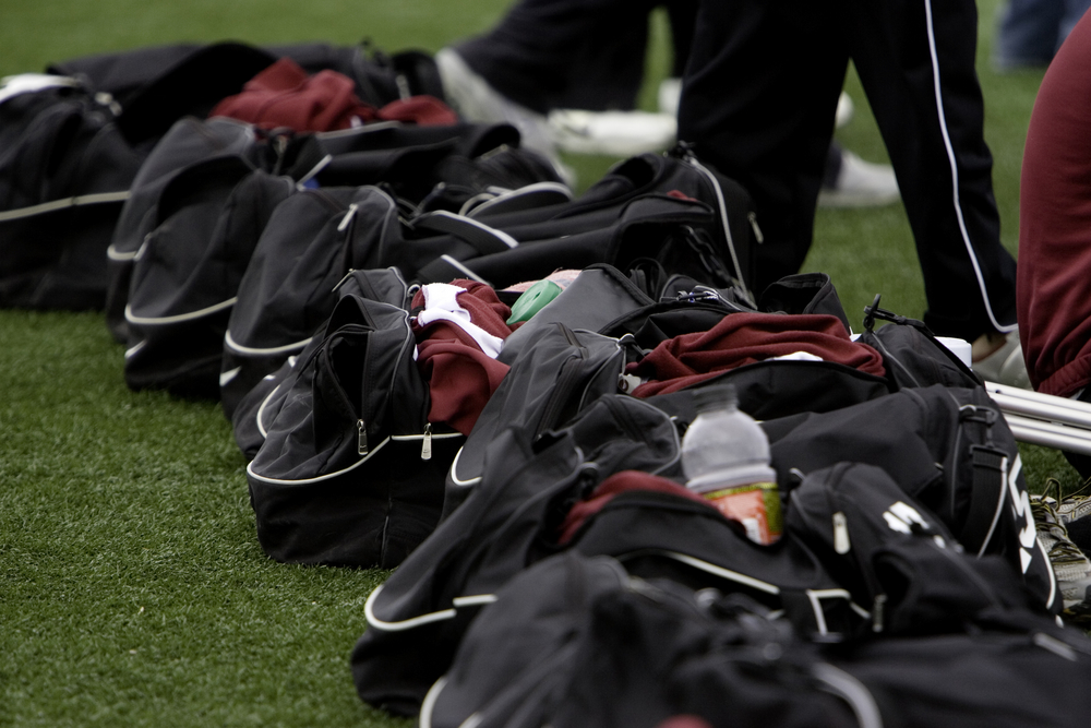 parents youth soccer sidelines equipment bags