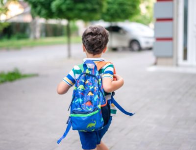 Boy Going To School