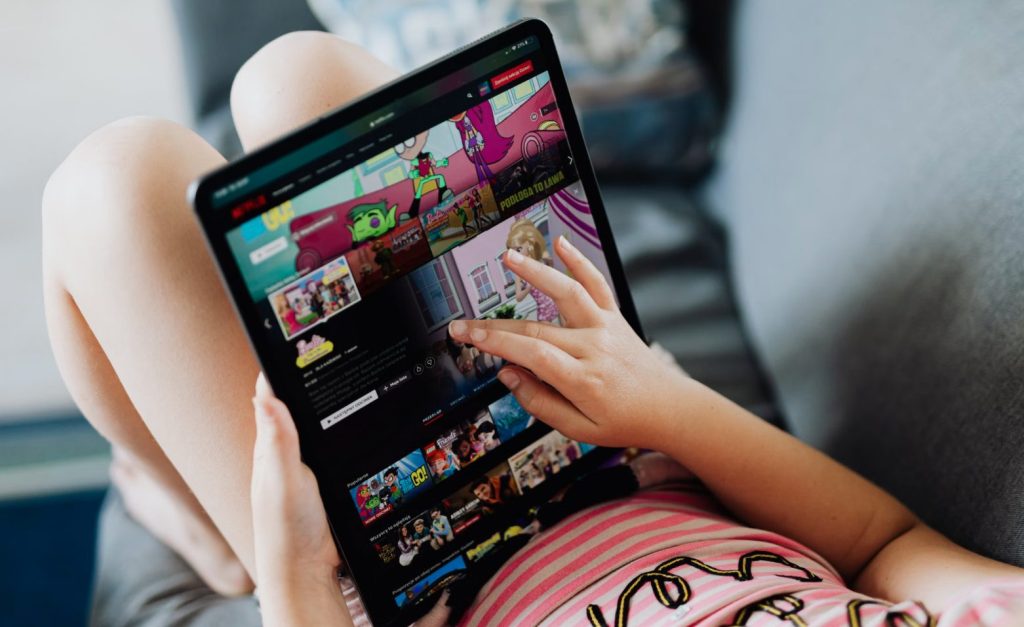 Child Using Tablet