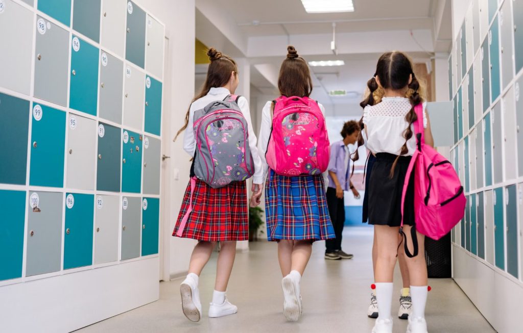 Students With Backpacks