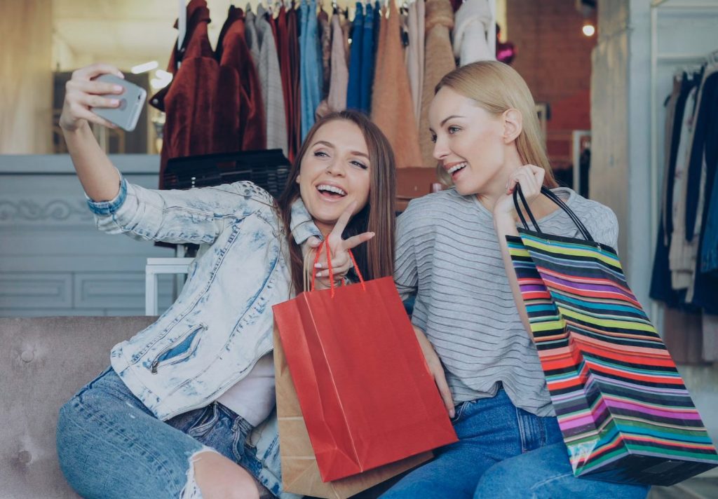 Teens At The Mall