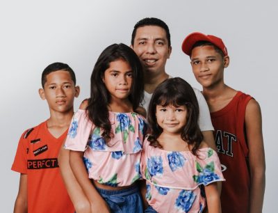 Father With Four Kids