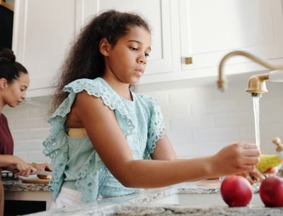 Girl Doing Chores