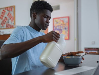 Teen Eating Breakfast